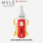 MYLE DRIP 2600 PUFFS DISPOSABLE VAPE IN DUBAI UAE HIGH ENERGY