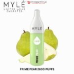 MYLE DRIP 2600 PUFFS DISPOSABLE VAPE IN DUBAI UAE PRIME PEAR