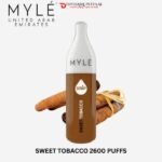 MYLE DRIP 2600 PUFFS DISPOSABLE VAPE IN DUBAI UAE SWEET TOBACCO