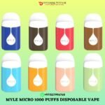 MYLE MICRO 1000 PUFFS DISPOSABLE VAPE ABU DHABI UAE