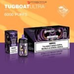 TUGBOAT ULTRA 6000 PUFFS DISPOSABLE VAPE DUBAI IN UAE PURPLE RAIN