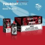 TUGBOAT ULTRA 6000 PUFFS DISPOSABLE VAPE DUBAI IN UAE WATERMELON BUBBLE GUM