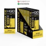 HQD CUVIE BOX 5500 PUFFS BANANA ICE DISPOSABLE VAPE DUBAI UAE