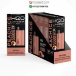 HQD CUVIE BOX 5500 PUFFS PEACH ICE DISPOSABLE VAPE DUBAI UAE