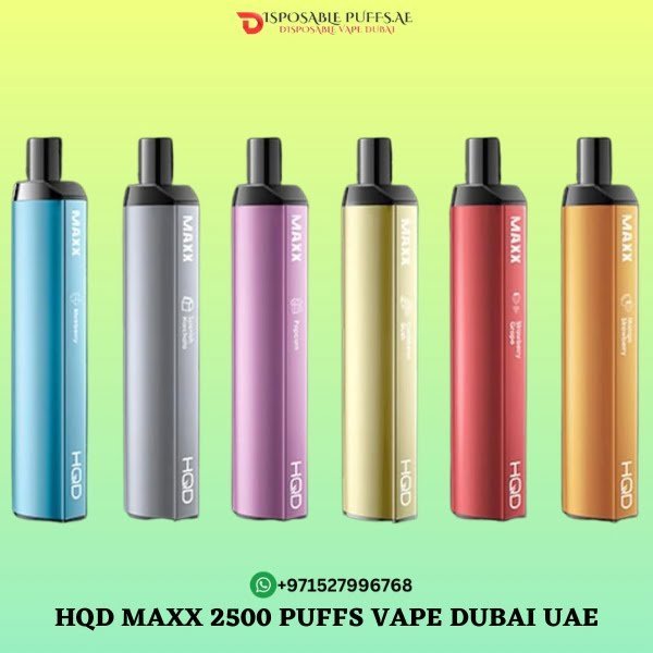 HQD MAXX 2500 PUFFS DISPOSABLE VAPE DUBAI UAE