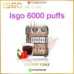 ISGO 6000 PUFFS DISPOSABLE VAPE IN DUBAI UAE CHERRY COKE
