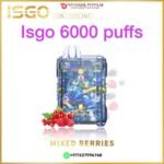 ISGO 6000 PUFFS DISPOSABLE VAPE IN DUBAI UAE MIXED BERRIES