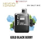 ISGO NEW YORK 8000 PUFFS DISPOSABLE VAPE DUBAI GOLD BLACK BERRY