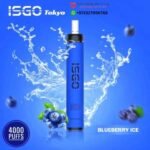 ISGO TOKYO 4000 PUFFS BLUEBERRY ICE DISPOSABLE VAPE IN ABU DHABI