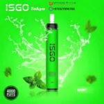 ISGO TOKYO 4000 PUFFS MINT DISPOSABLE VAPE IN ABU DHABI