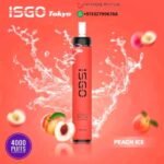 ISGO TOKYO 4000 PUFFS PEACH ICE DISPOSABLE VAPE IN ABU DHABI