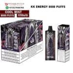 KK ENERGY 8000 PUFFS COOL MINT DISPOSABLE VAPE DUBAI UAE