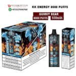 KK ENERGY 8000 PUFFS GUMMY BEAR DISPOSABLE VAPE DUBAI UAE