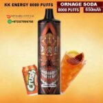 KK ENERGY 8000 PUFFS ORANGE SODA DISPOSABLE VAPE DUBAI UAE