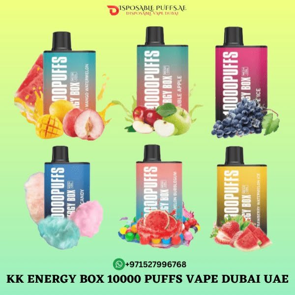 KK ENERGY BOX 10000 PUFFS DISPOSABLE VAPE IN DUBAI UAE