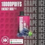 KK ENERGY BOX 10000 PUFFS GRAPE ICE DISPOSABLE VAPE IN DUBAI UAE