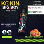 KOKIN BIG BOY 10000 PUFFS PEACH STRAWBERRY DISPOSABLE VAPE DUBAI UAE
