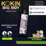 KOKIN BIG BOY 10000 PUFFS STRAWBERRY CAKE ICE CREAM DISPOSABLE VAPE DUBAI UAE