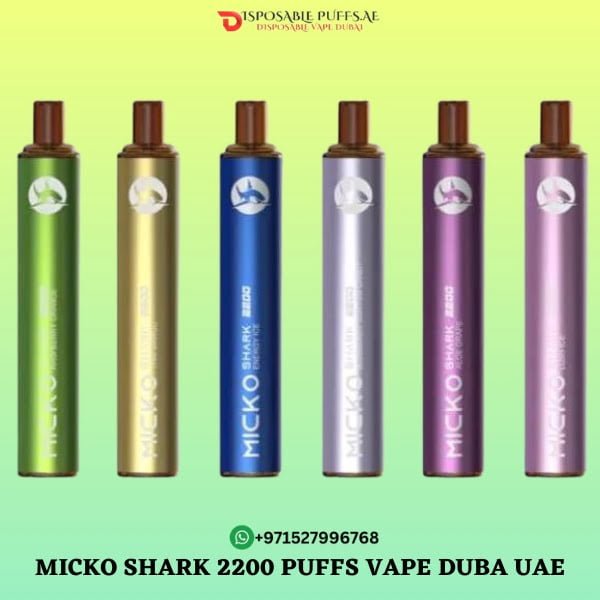 MICKO SHARK 2200 PUFFS DISPOSABLE VAPE DUBAI UAE