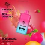 TUGBOAT BOX 6000 PUFFS DISPOSABLE VAPE IN DUBAI RED MAMBA