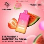 TUGBOAT BOX 6000 PUFFS DISPOSABLE VAPE IN DUBAI STRAWBERRY WATERMELON GUAVA