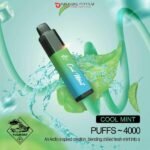 TUGBOAT MEGA FLOW 4000 PUFFS COOL MINT DISPOSABLE VAPE UAE