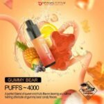 TUGBOAT MEGA FLOW 4000 PUFFS GUMMY BEAR DISPOSABLE VAPE UAE
