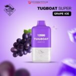 TUGBOAT SUPER 12000 PUFFS GRAPE ICE DISPOSABLE VAPE DUBAI IN UAE