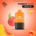 TUGBOAT SUPER 12000 PUFFS PEACH ICE DISPOSABLE VAPE DUBAI IN UAE