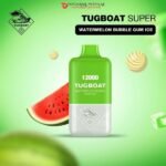 TUGBOAT SUPER 12000 PUFFS WATERMELON BUBBLE GUM ICE DISPOSABLE VAPE DUBAI IN UAE