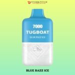 TUGBOAT SUPER 7000 PUFFS DISPOSABLE VAPE DUBAI IN UAE BLUE RAZZ ICE