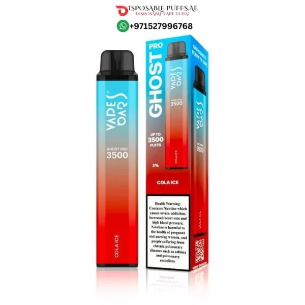 VAPE BAR GHOST PRO 3500 PUFFS COLA ICE DISPOSABLE VAPE DUBAI