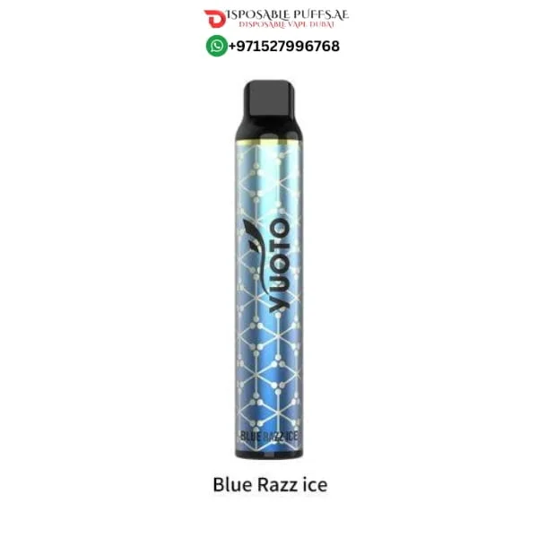 YUOTO LUSCIOUS 3000 PUFFS BLUE RAZZ ICE DISPOSABLE VAPE DUBAI UAE