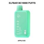 ELF BAR BC10000 PUFFS APPLE ICE BEST DISPOSABLE VAPE UAE