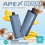 MASKKING APEX 8000 PUFFS BANANA COCONUT PINEAPPLE BEST DISPOSABLE VAPE DUBAI