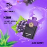 Tugboat Hero 8000 puffs best Disposable Vape Dubai Aloe Grape