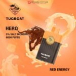 Tugboat Hero 8000 puffs best Disposable Vape Dubai Red Energy