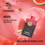 Tugboat Hero 8000 puffs best Disposable Vape Dubai Watermelon Bubble Gum