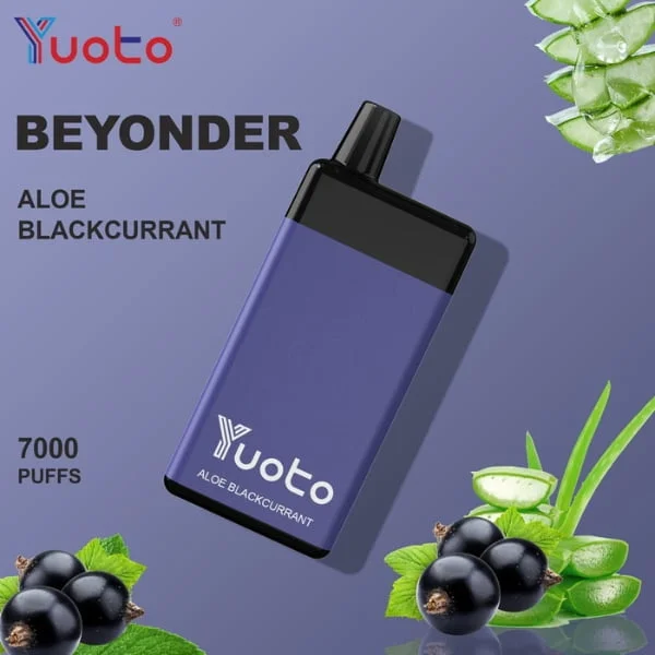 Yuoto Beyonder 7000 Puffs Disposable Vape in Abu Dhabi UAE ALOE BLACKCURRANT