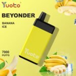 Yuoto Beyonder 7000 Puffs Disposable Vape in Abu Dhabi UAE BANANA ICE