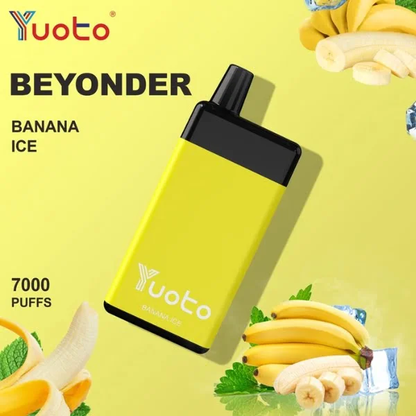 Yuoto Beyonder 7000 Puffs Disposable Vape in Abu Dhabi UAE BANANA ICE