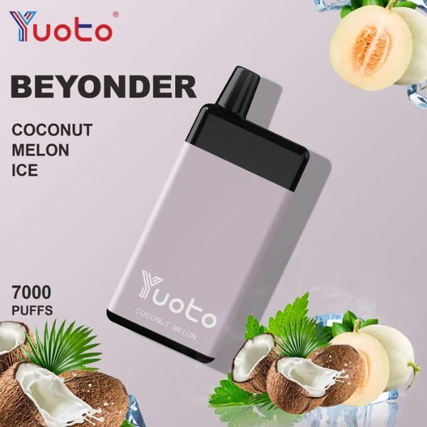 Yuoto Beyonder 7000 Puffs Disposable Vape in Abu Dhabi UAE COCONUT MELON ICE