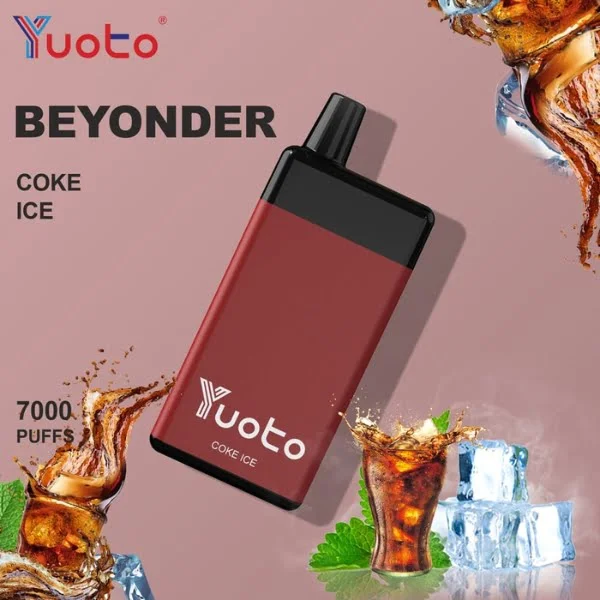 Yuoto Beyonder 7000 Puffs Disposable Vape in Abu Dhabi UAE COKE ICE