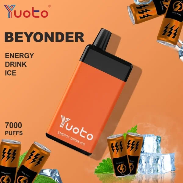 Yuoto Beyonder 7000 Puffs Disposable Vape in Abu Dhabi UAE ENERGY DRINK ICE