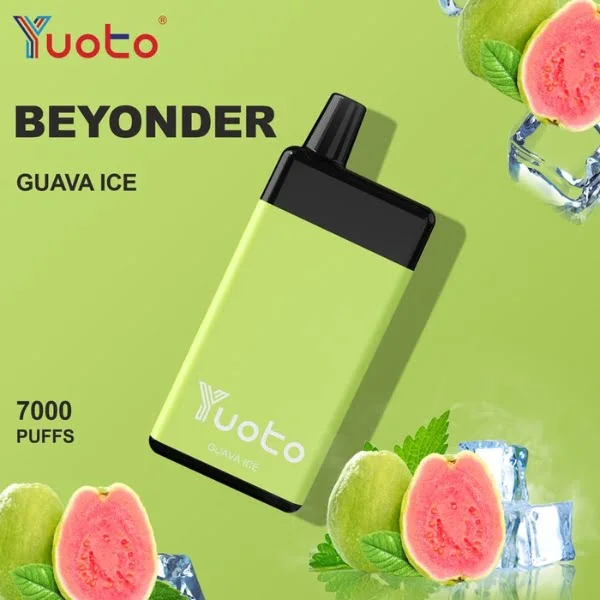 Yuoto Beyonder 7000 Puffs Disposable Vape in Abu Dhabi UAE GUAVA ICE