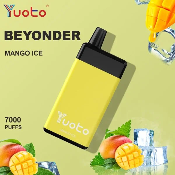 Yuoto Beyonder 7000 Puffs Disposable Vape in Abu Dhabi UAE MANGO ICE