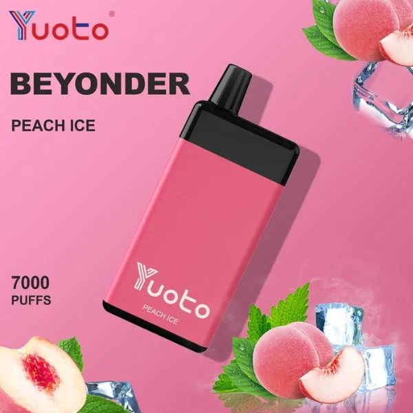 Yuoto Beyonder 7000 Puffs Disposable Vape in Abu Dhabi UAE PEACH ICE