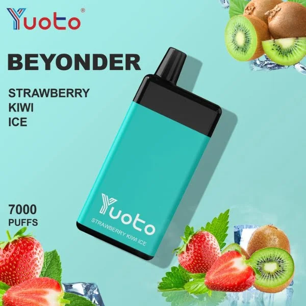 Yuoto Beyonder 7000 Puffs Disposable Vape in Abu Dhabi UAE STRAWBERRY KIWI ICE