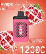 Best Yuoto KJV 12000 Puffs Disposable Vape Dubai in Abu Dhabi, UAE-STRAWBERRY ICE CREAM